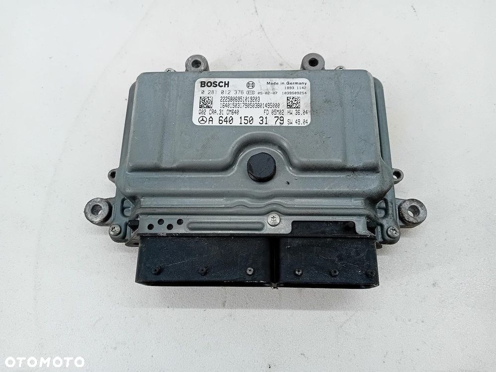KOMPUTER, STEROWNIK MERCEDES KLASA A W169 A6401503179 0281012376 2.0 CDI - 1