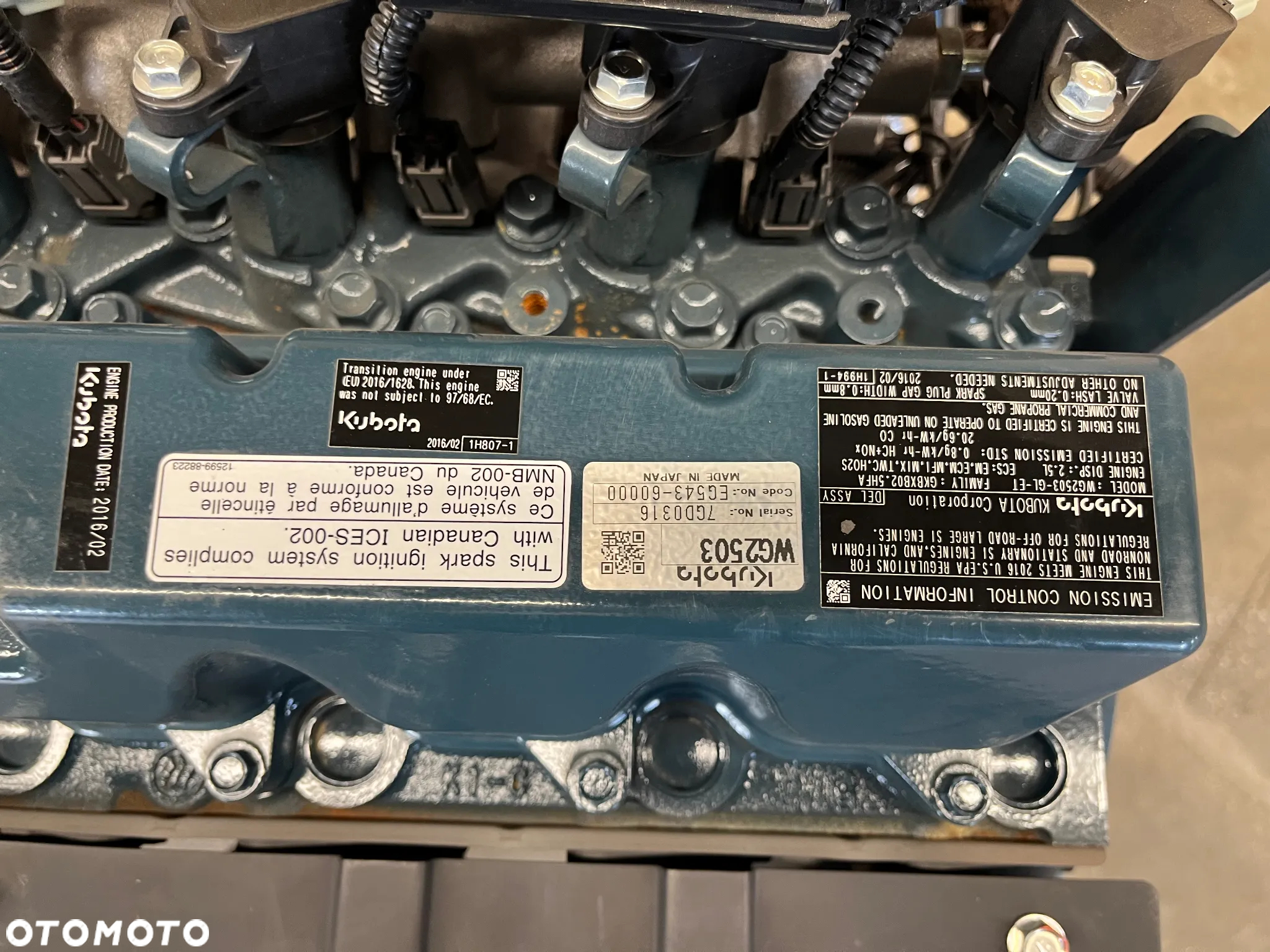 FV23% Silnik Kubota WG2503 Nowy Kompletny - 10