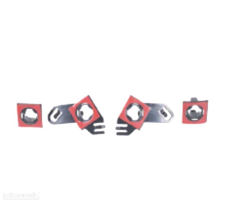 KIT 4 SOPORTES BMW E60 E61 18MM M TECH PARA-CHOQUE DIANTEIRO - 1