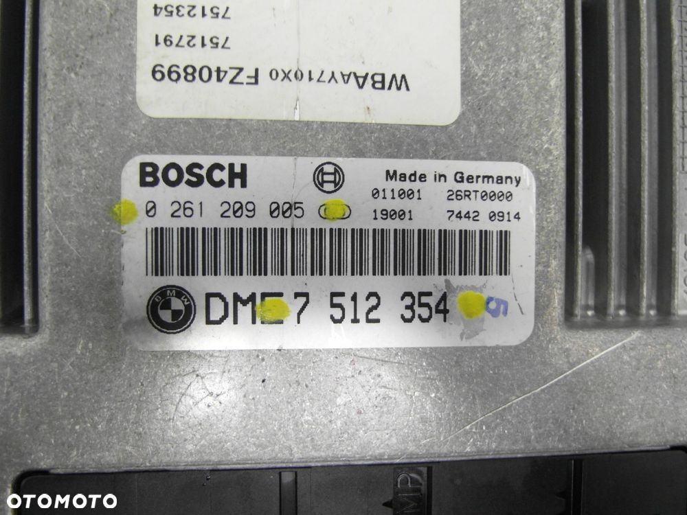 STEROWNIK BMW E46 318 i - N42 B20 A 7512354 0261209005 - 7