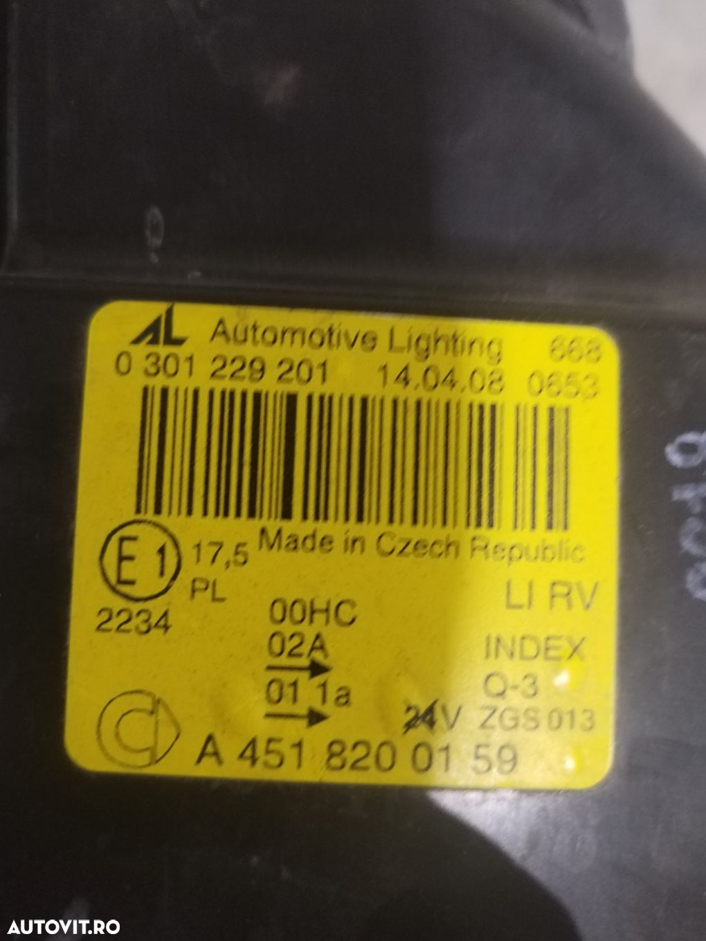 Far stanga, Smart For Two 451, 2007, 2008, 2009, 2010, 2011, 2012, 2013, 2014, cod origine OE A4518200159. - 13