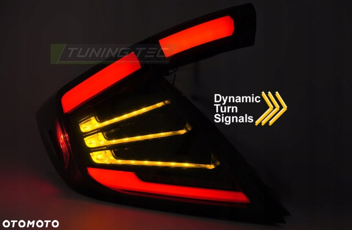 Lampy tyl ne kpl Vland Led Neon Diody Tuning Black Honda Civic X 10 16- HB - 8