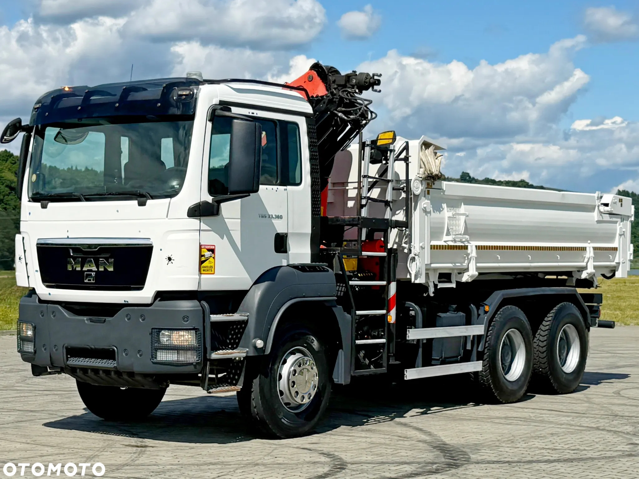 MAN TGS 33.360 * WYWROTKA 4,95 m + PK 16001 - KB + PILOT / 6x4 * STAN BDB - 5