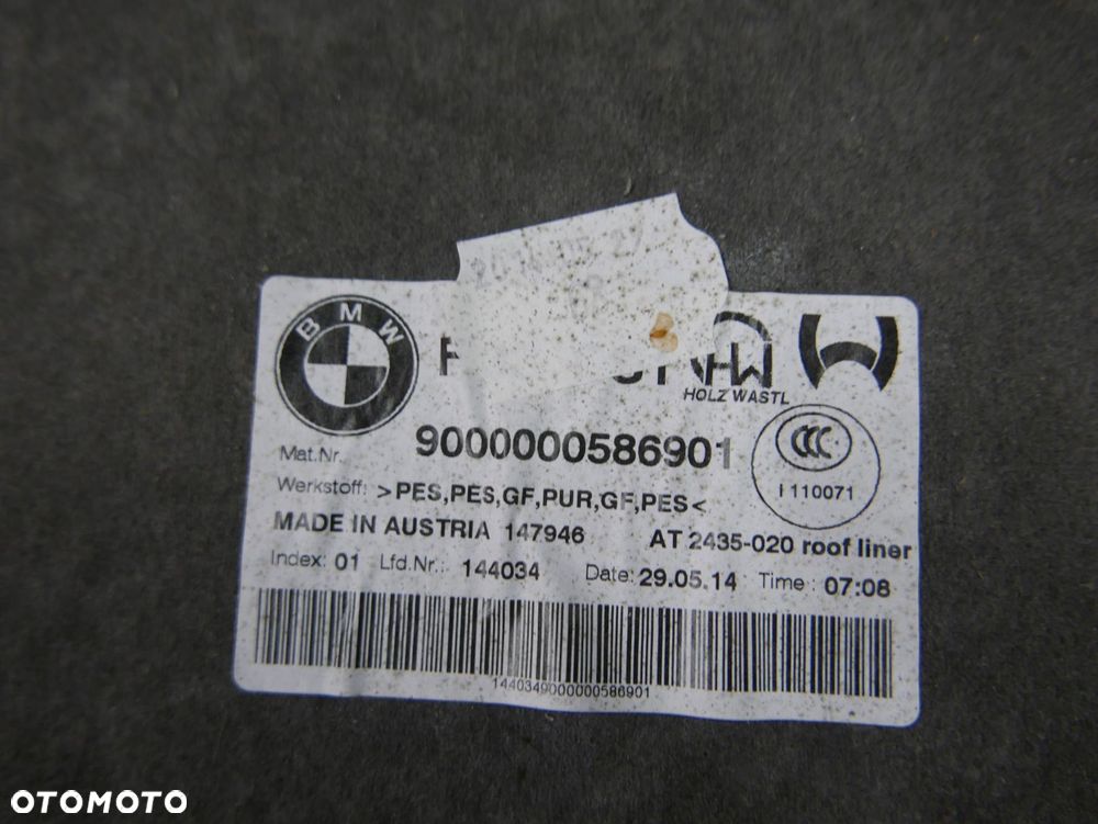 bmw f33 cabrio podsufitka dachu składanego hardtop - 3