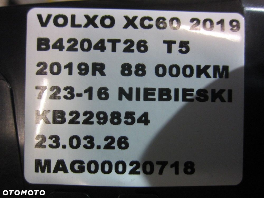 VOLVO XC60 II XC 60 LEWA KRATKA KIEROWCY DESKI KONSOLI NAWIEWU 31417691 - 9