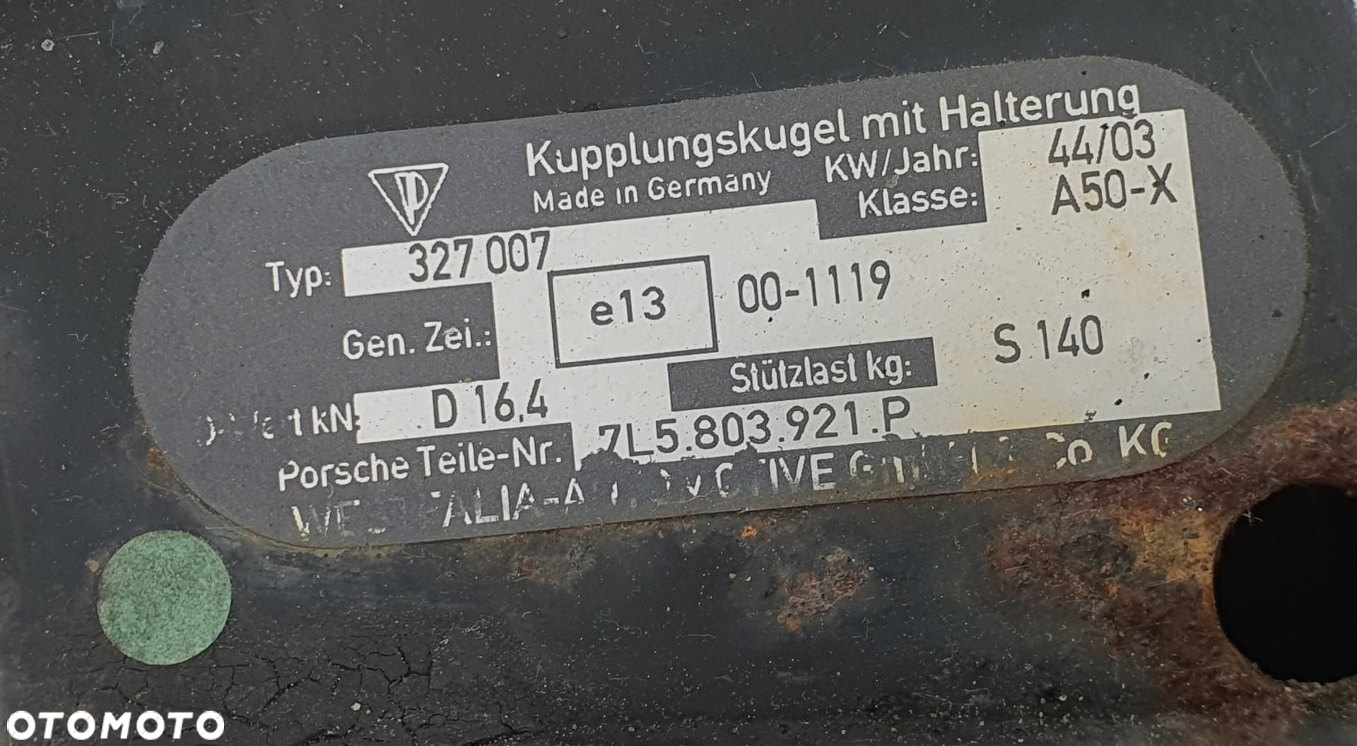HAK HOLOWNICZY SKŁADANY BELKA PORSCHE CAYENNE 7L5803921P - 7