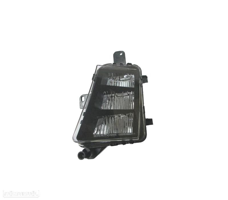 FAROL ESQ DE NEVOEIRO PARA VOLKSWAGEN VW GOLF VII GTI GTD 12-17 LED DE FUNDO PRETO - 1