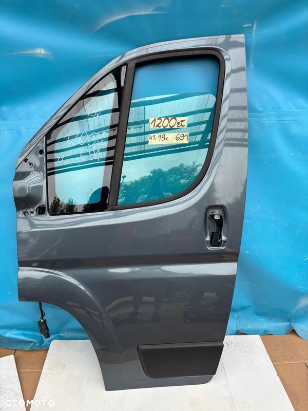 DUCATO JUMPER BOXER 14- drzwi przednie lewe szare 19r przód LEWY kolor 691 - 1