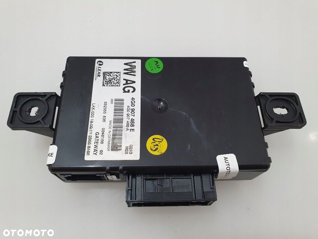 AUDI A6 A7 S6 S7 RS7 MODUŁ STEROWNIK GATEWAY 4G0907468E ORYGINAŁ SUPER STAN - 6