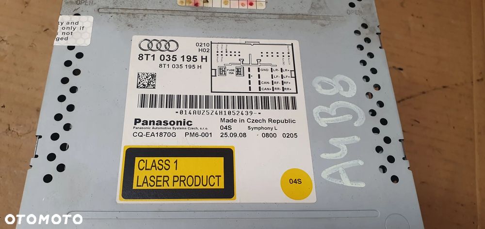 Radio radioodtwarzacz Oryginał Audi A4 B8 8T1035195H - 7
