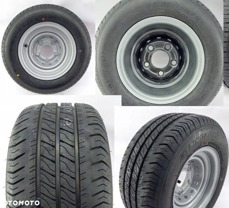 Nowe Opony 195/55 r10C 10C 10 98N do przyczep lawet Leao Opona  Felga  r10 6J et4 5x112 linglong - 11