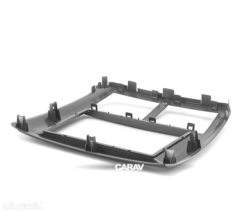 MOLDURA ADAPTADOR PRETO CINZENTA RADIO 2-DIN PARA SUBARU FORESTER 08-12 IMPREZA 07-12 - 2