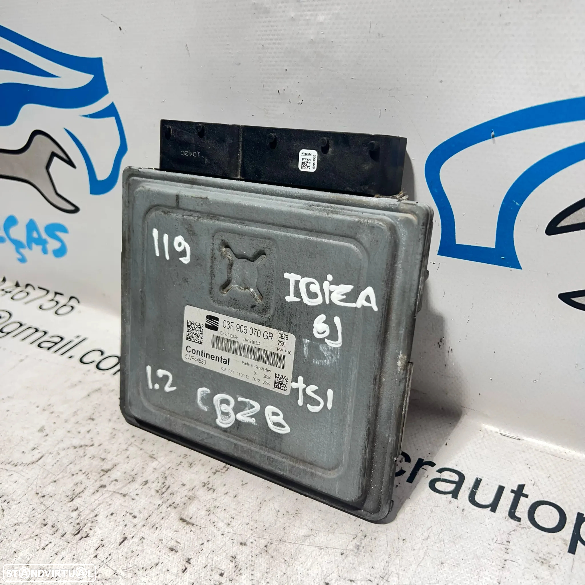 .Centralina Motor Continental Seat Ibiza 6J 1.2 TSI CBZB 03F 906 070 GR / 5WP44830 - 5