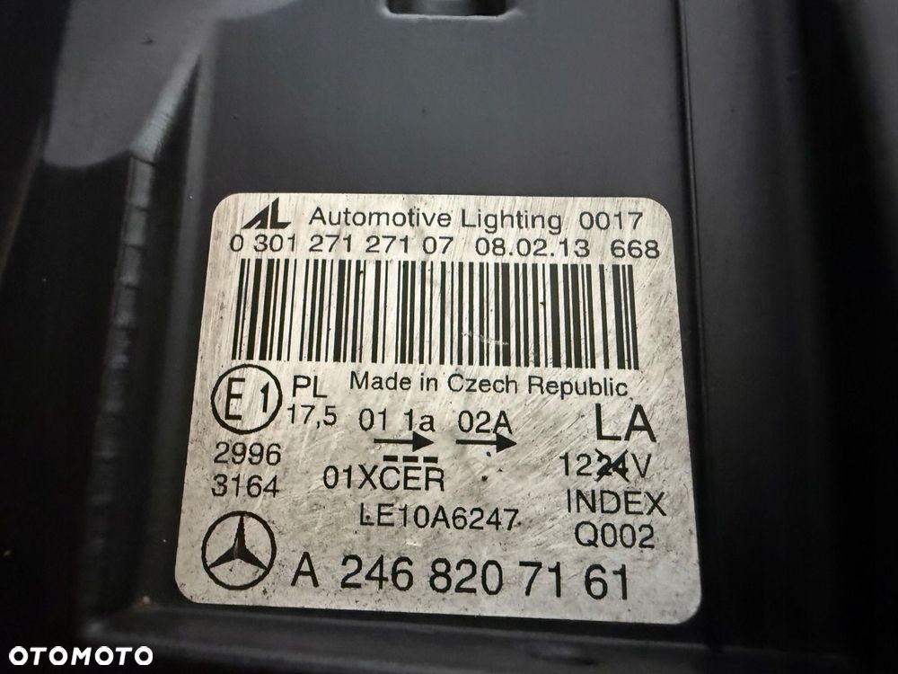 MERCEDES B KLASA W246 246 BI XENON LAMPA LEWA PRAWA REFLEKTOR LEWY PRAWY - 13