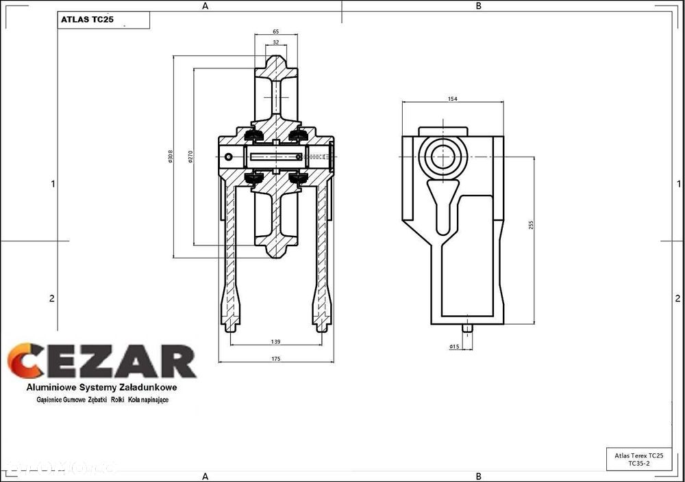 Koło Napinające Bobcat 225 X325 X331 - 1