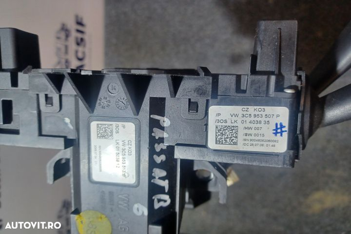 ANSAMBLU MANETE SEMNALIZARE + STERGATOARE + TEMPOMAT 3C5953513B  3C59 - 5
