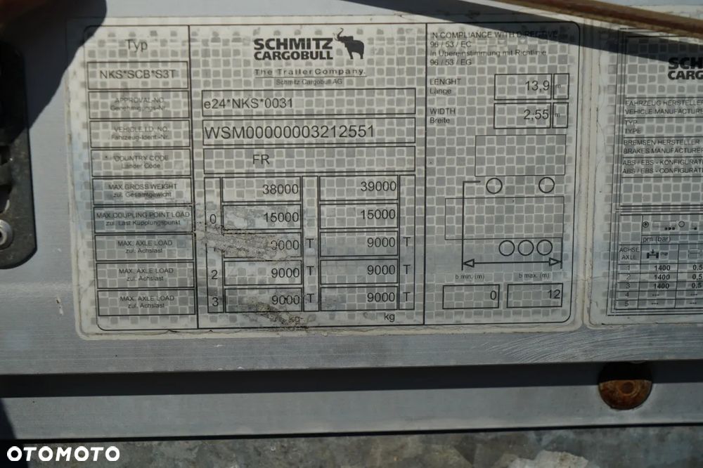 Schmitz Cargobull FIRANKA / STANDARD / 2x OSIE PODNOSZONE / - 27