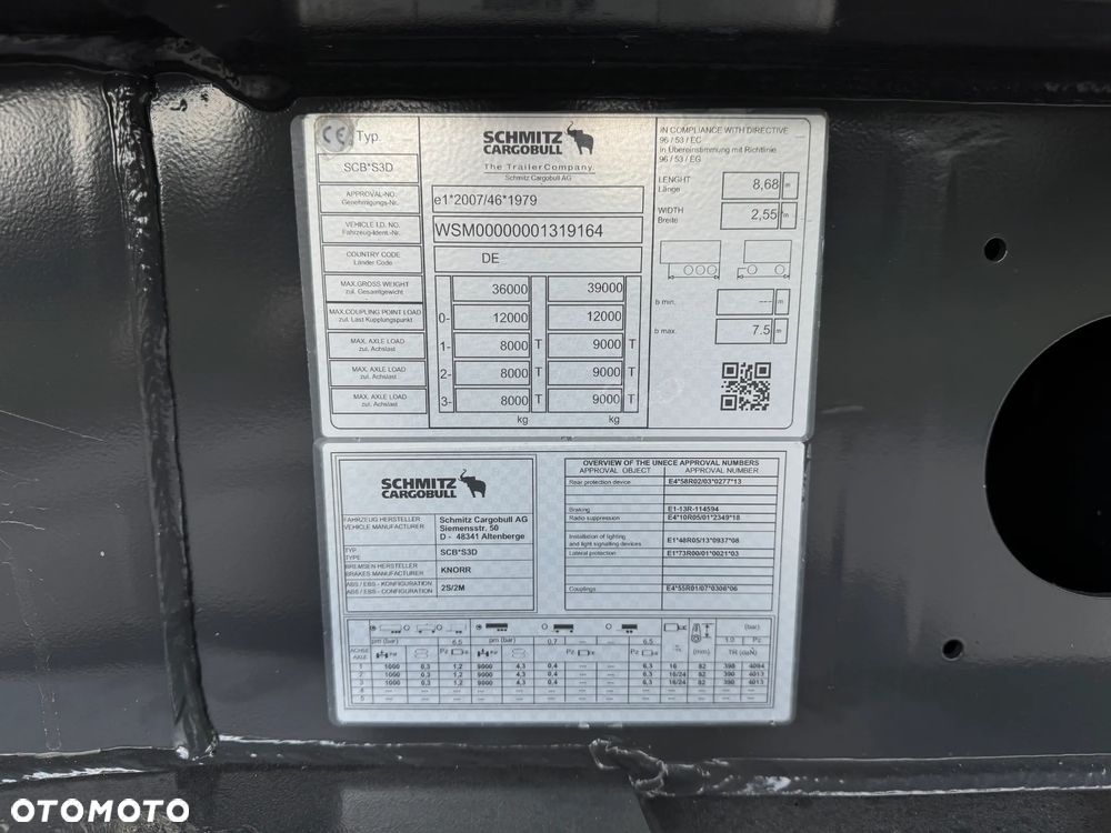 Schmitz Cargobull 27 METRÓW, ELEKTRYCZNA PLANDEKA, - 30