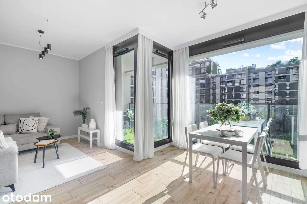 Nowe 2 pokoje z pięknym widokiem na patio | garaż | sPlace Park