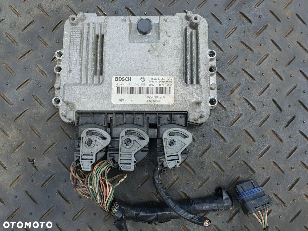 RENAULT MEGANE II SCENIC II LAGUNA II 1.9DCI ECU KOMPUTER STEROWNIK SILNIKA 0281011776 8200391966 8200386508 - 1