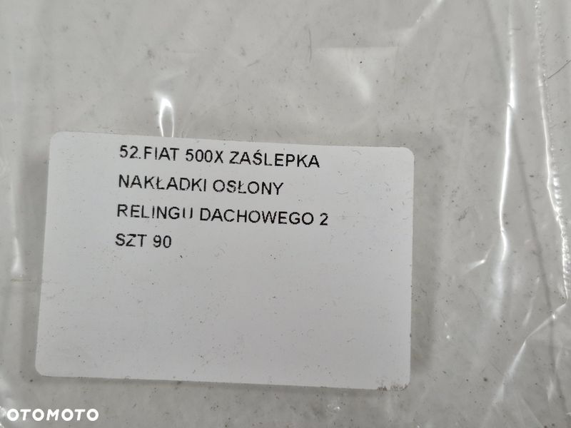 FIAT 500X ZAŚLEPKA NAKŁADKI OSŁONY RELINGU DACHOWEGO 2 SZT - 5