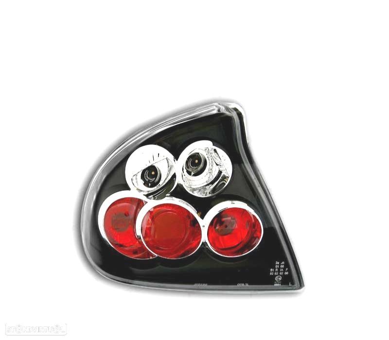 FAROLINS TRASEIROS PARA OPEL TIGRA 94-00 PRETO VERMELHO - 2
