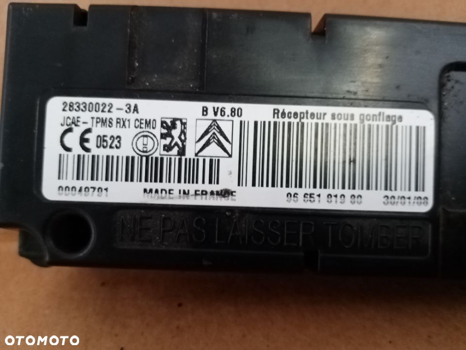 Moduł sterownik ciśnienia kół Peugeot 308 9665181980 - 3