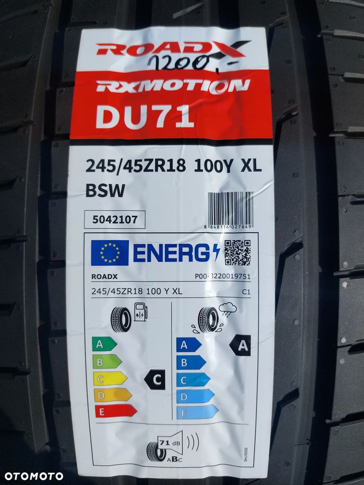 245/45 R18 100Y XL OPONY LETNIE ROADX RXMOTION DU71 DOT25 - 3