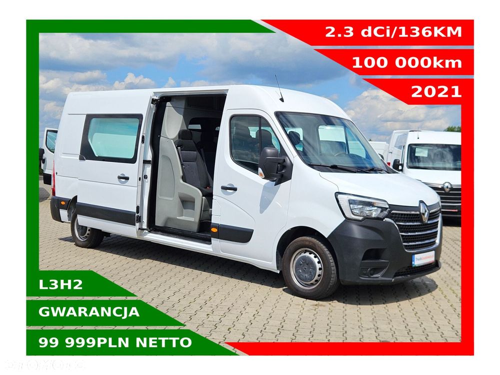 Renault Master L3H2 *99999zł Netto* Brygadówka 7 osób 2.3 dCi/136KM - 1