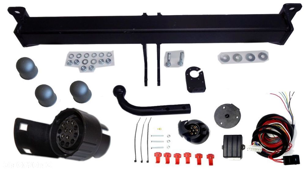 HAK HOLOWNICZY +  MODUŁ + WIĄZKA + ADAPTER 7PIN NA 13P  BMW X3 E83 + LCI  + FACELIFT FL - 11