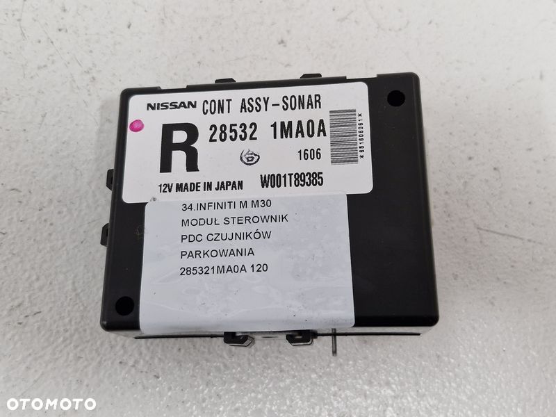 infiniti m m30 moduł sterownik czujników parkowania pdc 285321ma0a - 1