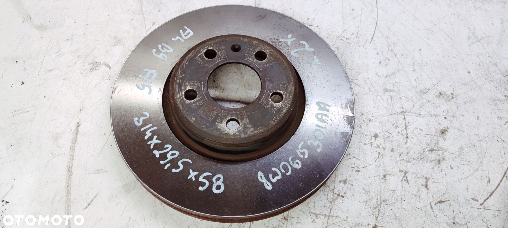 TARCZA HAMULCOWA PRZÓD AUDI A4 A5 8W0615301AA *2* - 1