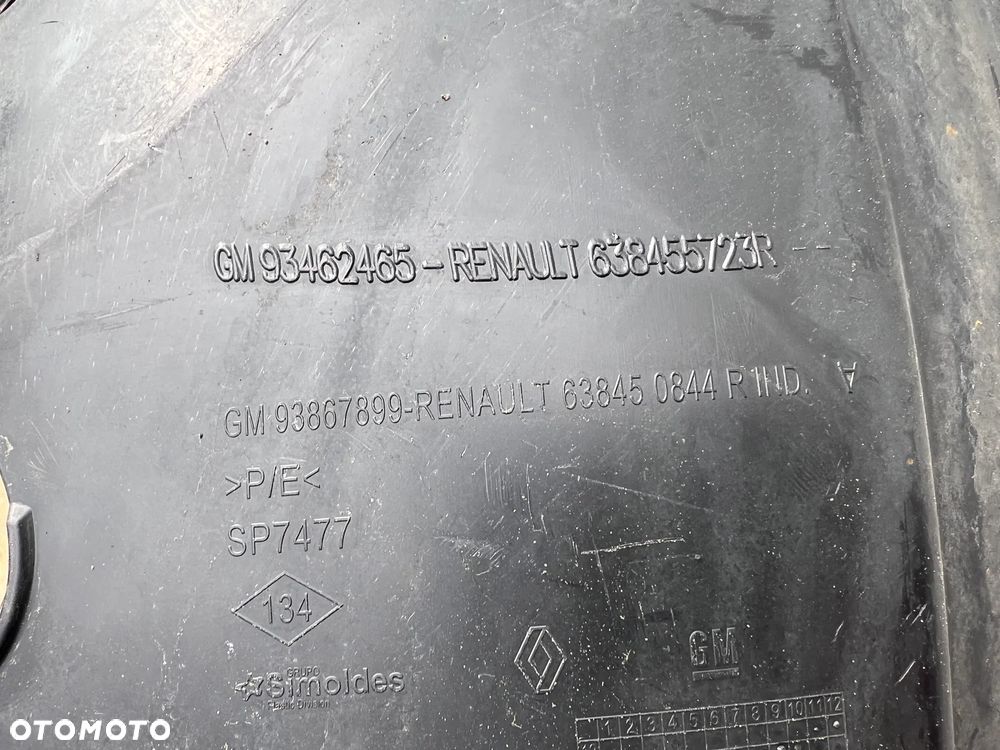 NADKOLE PRZÓD PRZEDNIE LEWE RENAULT TRAFIC III VIVARO B TALENTO 93867897 93867899 - 3