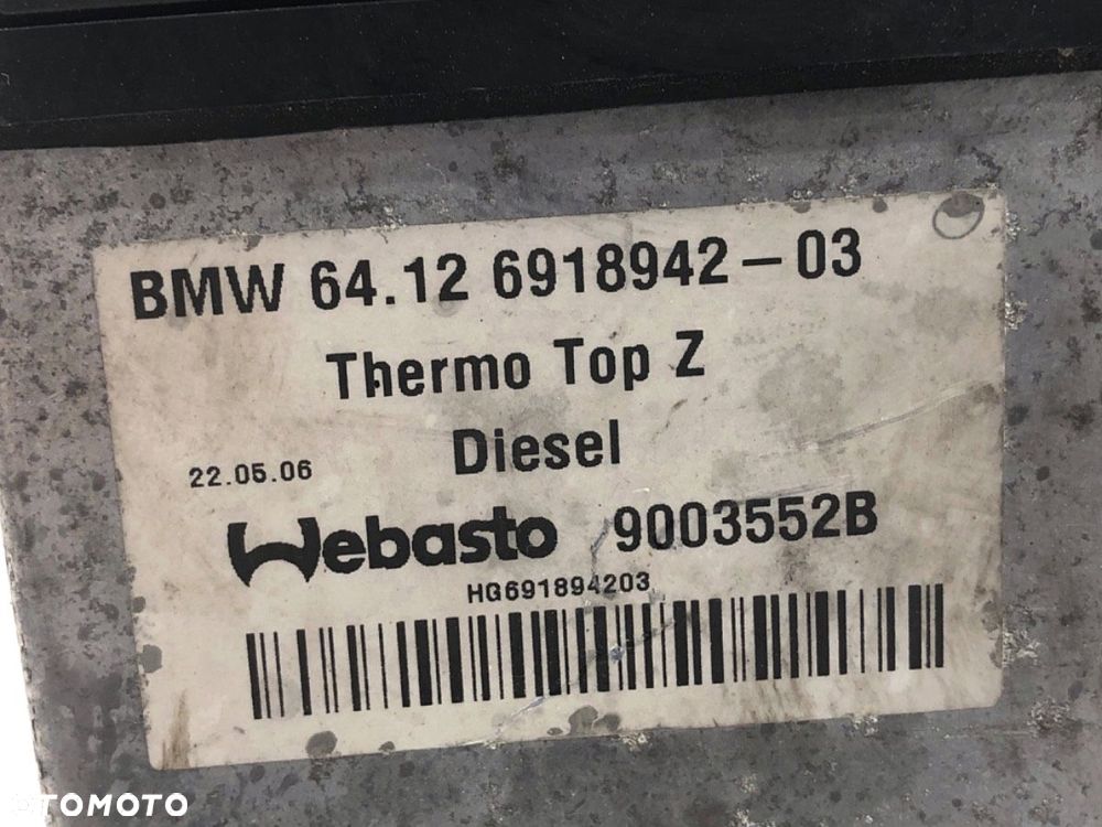 WEBASTO - 458.00 PLN - BMW X5 (E53) 2000 - 2006 3.0 d 160 kW [218 KM] olej napędowy 2003 - 2006 - 6