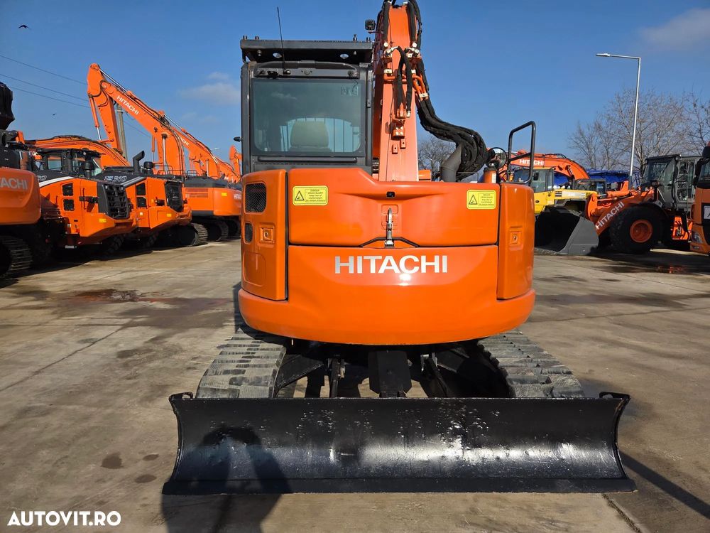 Hitachi ZX85, 8.5t,, 2021, 2.429h, lama,  CUPLA RAPIDA HIDRAULICA+ 3 CUPE NOI, instalatie picon, a doua inst. hidraulica, SENILE CAUCIUC NOI, protectie cabina, posibilitate leasing 4 ani-PROMOTIE 59.900 EUR+TVA - 2