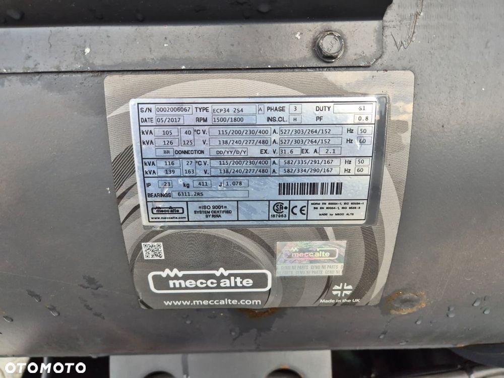 Mecalac Mecc Alte ECP34 2S4 - GENERATOR PRĄDU - ZEROWY PRZEBIEG - SDMO 2005 - SILNIKI NISKOWOLTOWE ABB M3HP - TRANSPORT - 13