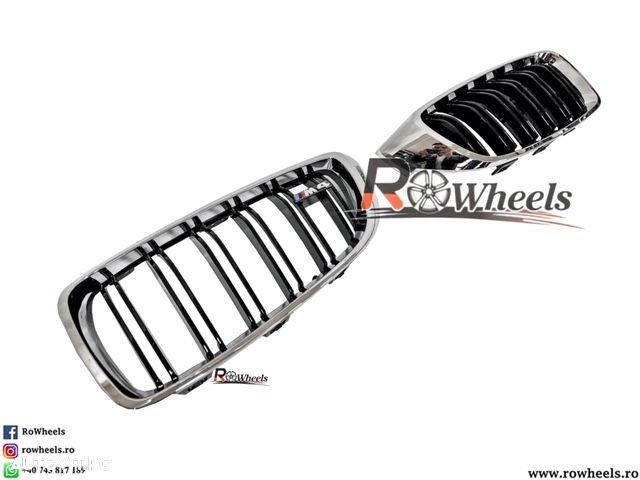 Grila BMW Model M4 BMW seria4 F32 F33 F36 F83 Negru lucios si chrome - 3