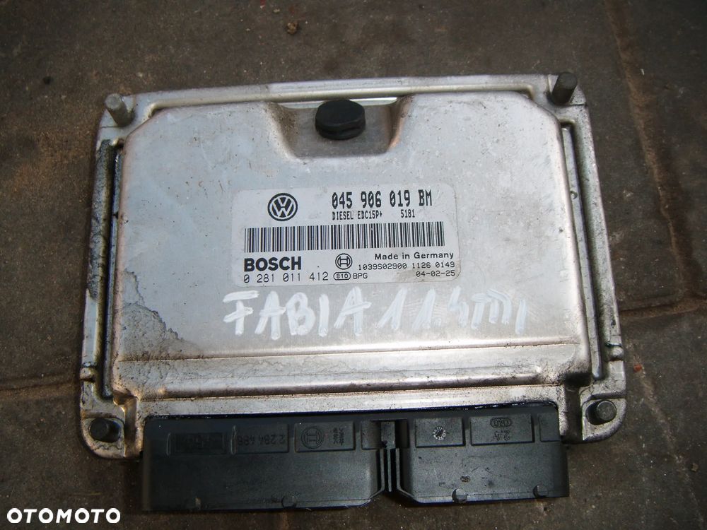 skoda fabia 1 1.4 tdi komputer- sterownik silnika  045906019bm - 1