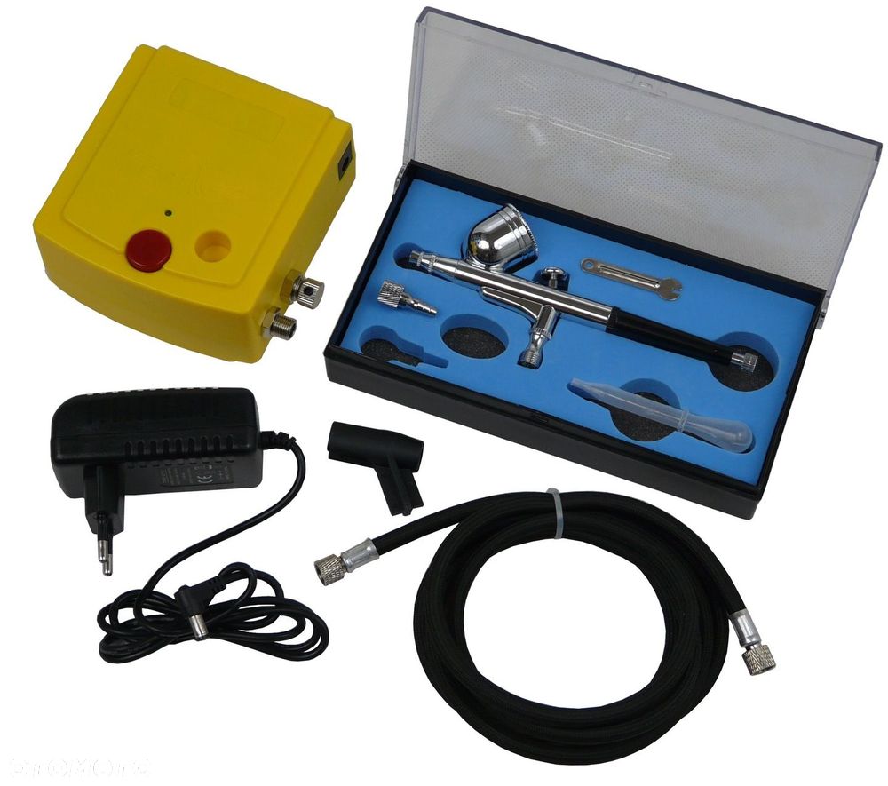 Aerograf  mini kompresor TC100KTG130 AB-130 zestaw - 1