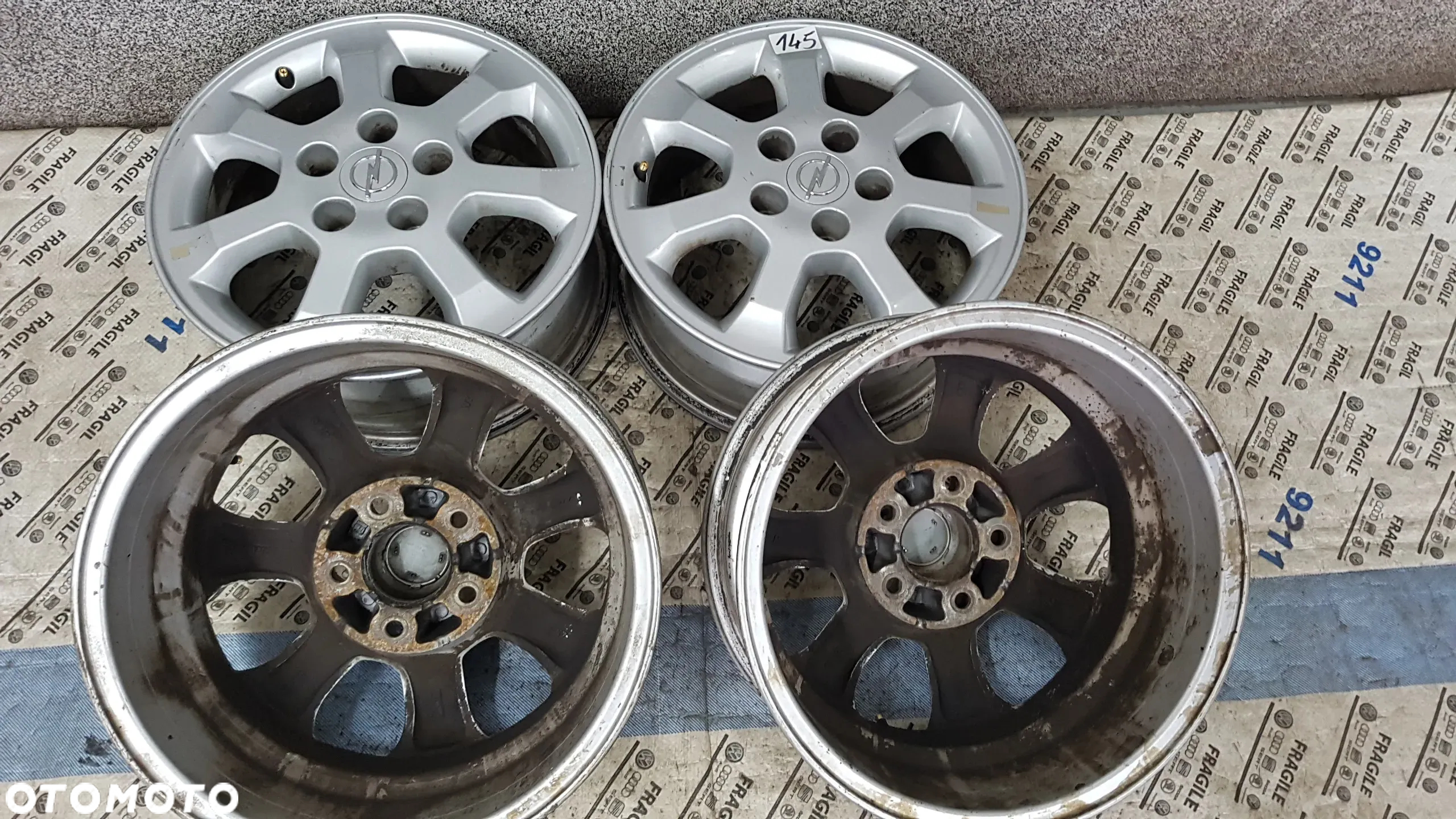 FELGI ALU ORYGINAŁ  OPEL ASTRA ZAFIRA MERIVA COMBO 5X110  6jx15 ET43 - 10