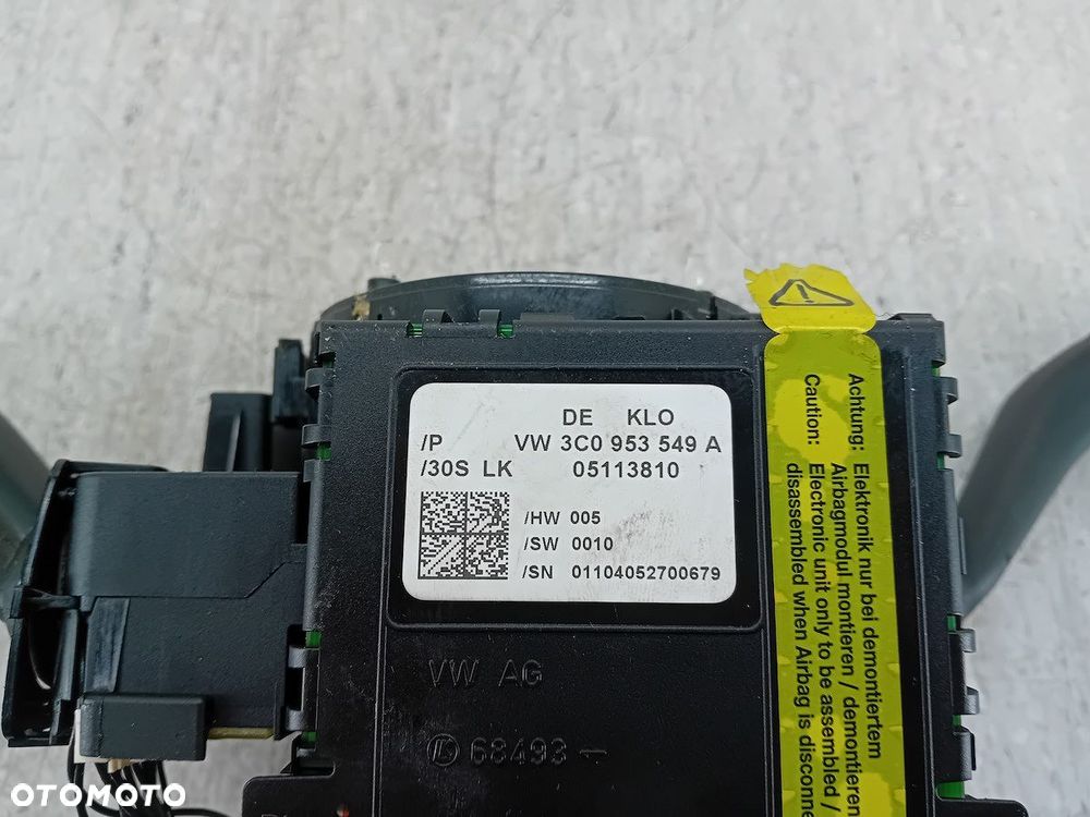 PRZEŁĄCZNIK ZESPOLONY VW PASSAT B6 3C5953513C  3C0953549A  3C0959653 1.6 - 9