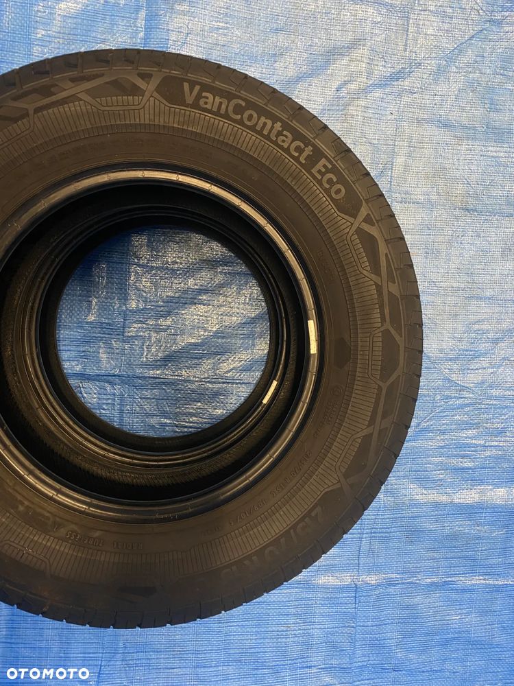 2X OPONY 15 OPONA LATO LETNIE 215/70R15C 109/107S WZMACNIANE  CONTINENTAL VANCONTACT ECO  6,7mm 2020 - 9