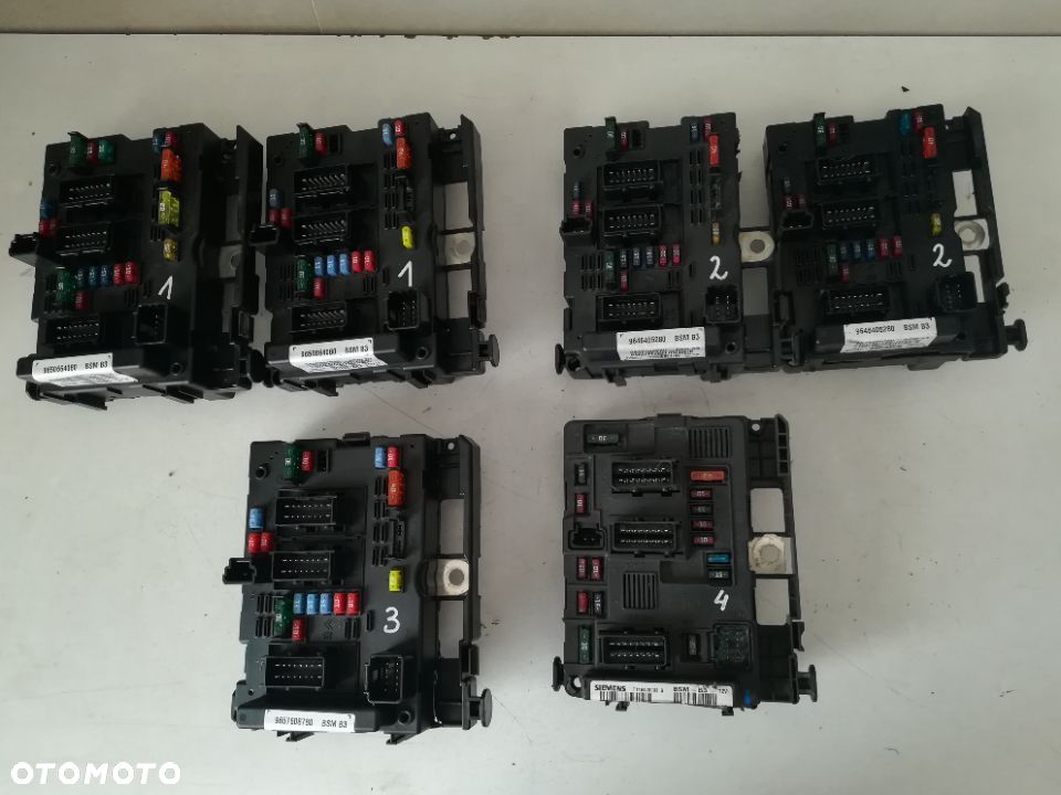 MODUŁ BSM B3 B-3 SKRZYNKA BEZPIECZNIKÓW PEUGEOT CITROEN 9650664080 SIEMENS, DELPHI - 1