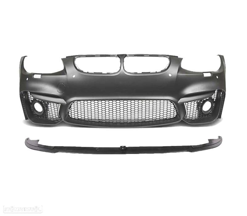 PARA-CHOQUES FRONTAL BMW E92 E93 06-10 LOOK M4 PDC SRA GRELHAS NEVOEIRO + SPOILER LIP - 2