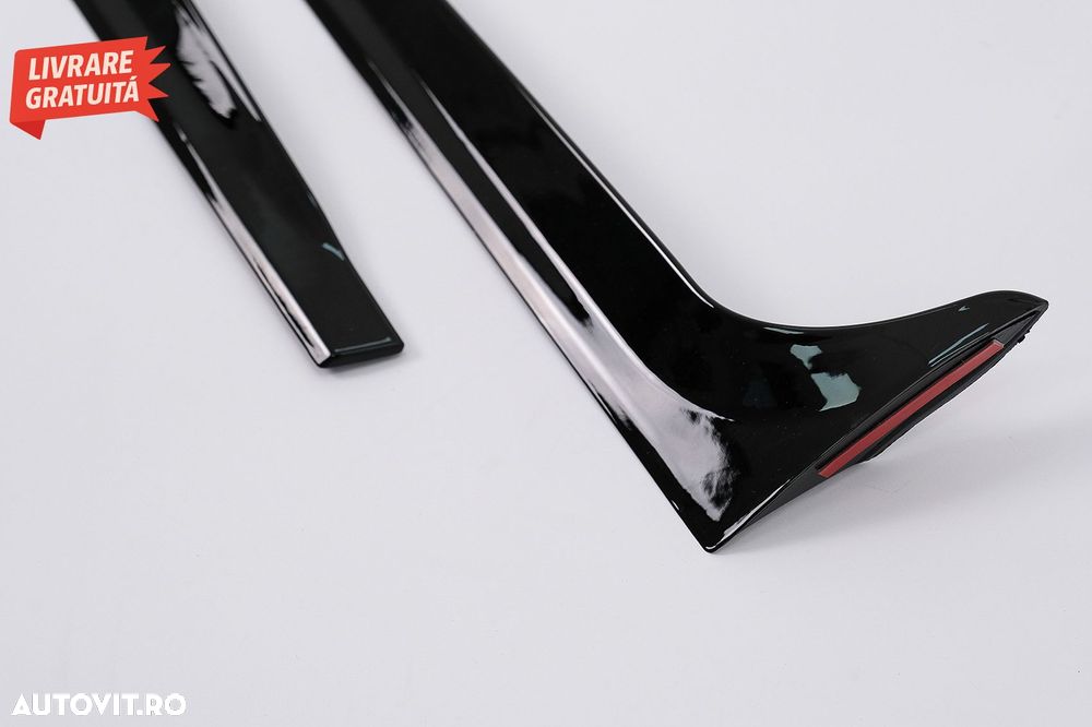 Eleron Luneta Prelungiri Laterale VW Polo AW MK6 (2018-up) Piano Black- livrare gratuita - 4