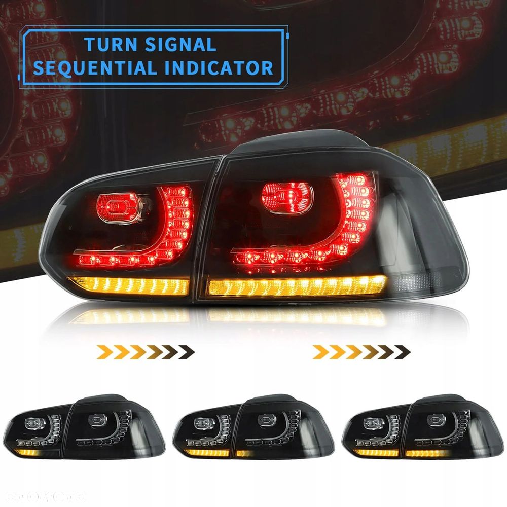 Lampy tyl kpl Vland Full Led Tuning Black GTIlook VW Golf VI 6 5k0 2008-13 - 8