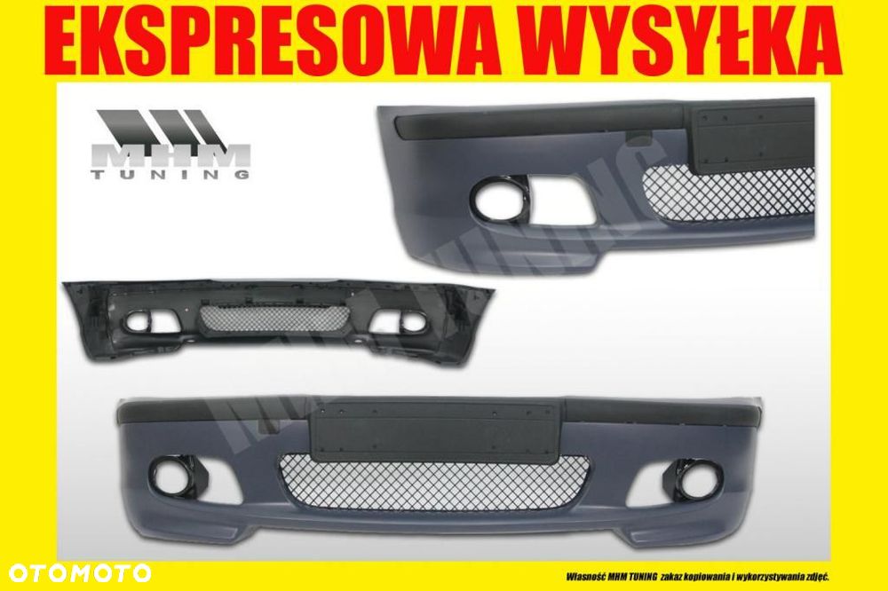 ZDERZAK PRZOD PRZEDNI PLASTIK LISTWY KRATKI KPL BMW 3 E46 M-PAKIET M3 1998- - 2