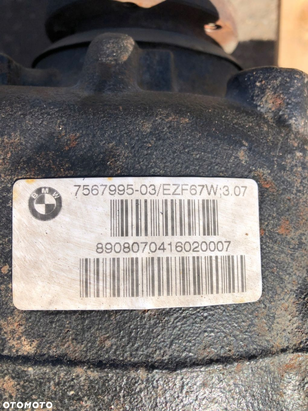 BMW E83 X3 TYLNY MOST DYFER 2.0D N47 7567995 3.07 - 2