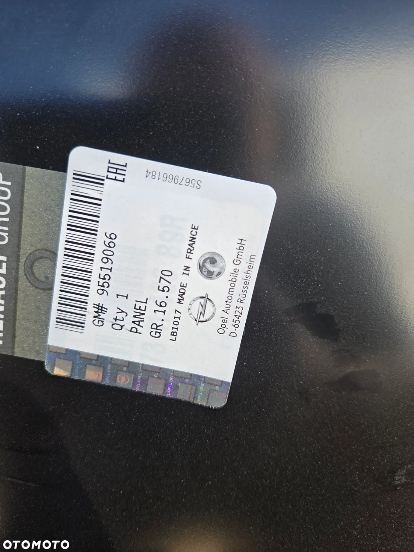 Dach panel dachu prawy tył tylna Opel Vivaro B Renault Trafic III Fiat Talento 95519066 Wysoki dach płyta przedłużenie dachu prawy tył tylna - 11