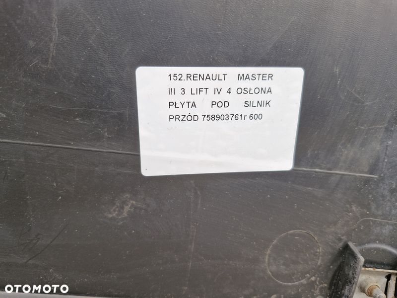 RENAULT MASTER III 3 LIFT IV 4 OSŁONA PŁYTA POD SILNIK PRZÓD 758903761R - 4